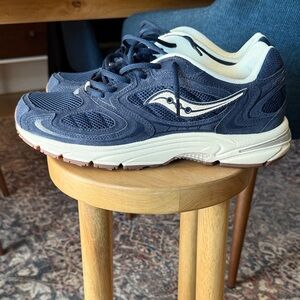 Saucony Navy and Cream Running Shoes